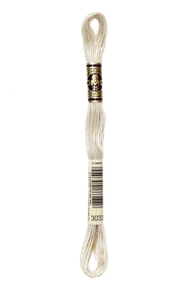  DMC Embroidery Floss, 3033 Mocha Brown Very Light 