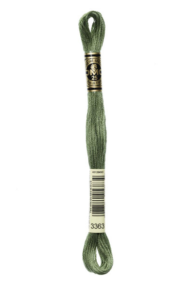  DMC Embroidery Floss, 3363 Pine Green Medium 