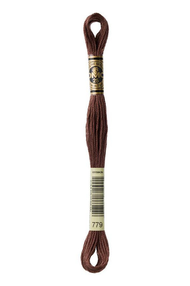  DMC Embroidery Floss, 779 DK COCOA 