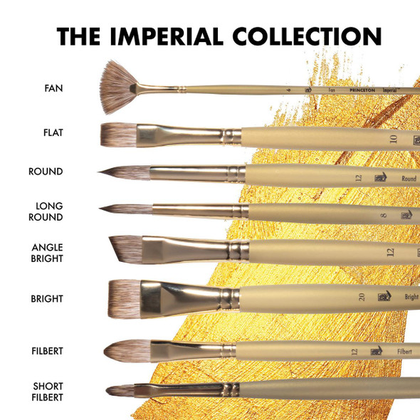 Princeton Artist Brush Company Princeton Brush Imperial Synthetic Mongoose, Series 6600, Short Filbert 6 