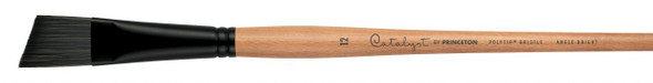 Princeton Artist Brush Company Princeton Brush Catalyst Polytip Bristle, Series 6400, Long Handle, Angle Bright 12 