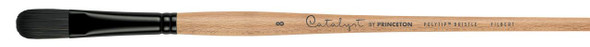 Princeton Artist Brush Company Princeton Brush Catalyst Polytip Bristle, Series 6400, Long Handle, Filbert 8 