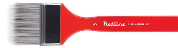 Princeton Artist Brush Company Princeton Brush Redline Synthetic Blend, Series 6700, Long Handle, Flat 3" 