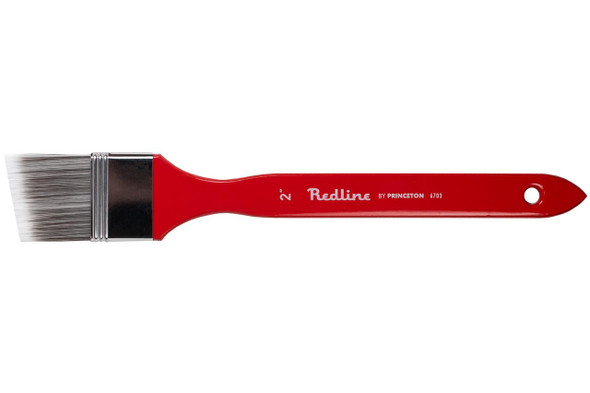 Princeton Artist Brush Company Princeton Brush Redline Synthetic Blend, Series 6700, Long Handle, Angular 2" 