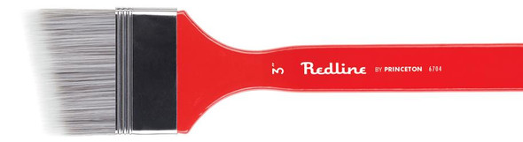 Princeton Artist Brush Company Princeton Brush Redline Synthetic Blend, Series 6700, Long Handle, Angular 3" 