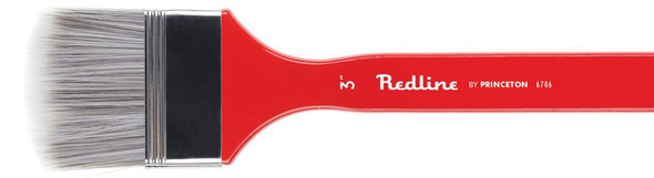 Princeton Artist Brush Company Princeton Brush Redline Synthetic Blend, Series 6700, Long Handle, Oval 3" 