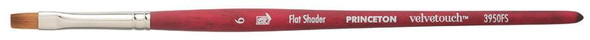 Princeton Artist Brush Company Princeton Brush Velvetouch, Series 3950, Short Handle Brushes, Flat Shader 8 