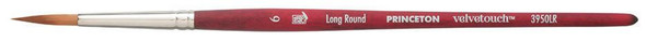 Princeton Artist Brush Company Princeton Brush Velvetouch, Series 3950, Short Handle Brushes, Long Round 12 