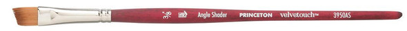 Princeton Artist Brush Company Princeton Brush Velvetouch, Series 3950, Short Handle Brushes, Angle Shader 1/2" 