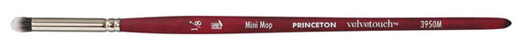 Princeton Artist Brush Company Princeton Brush Velvetouch, Series 3950, Short Handle Brushes, Mini Mop 1/8" 