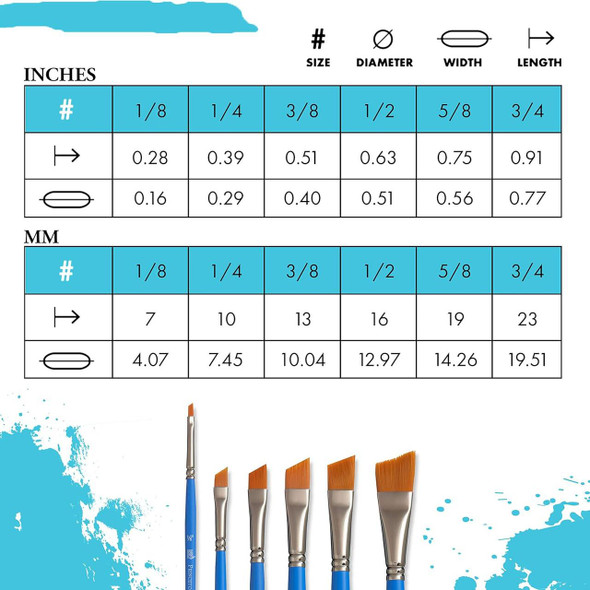 Princeton Brush Select Artiste, Series 3750, Angle Shader 1/2"