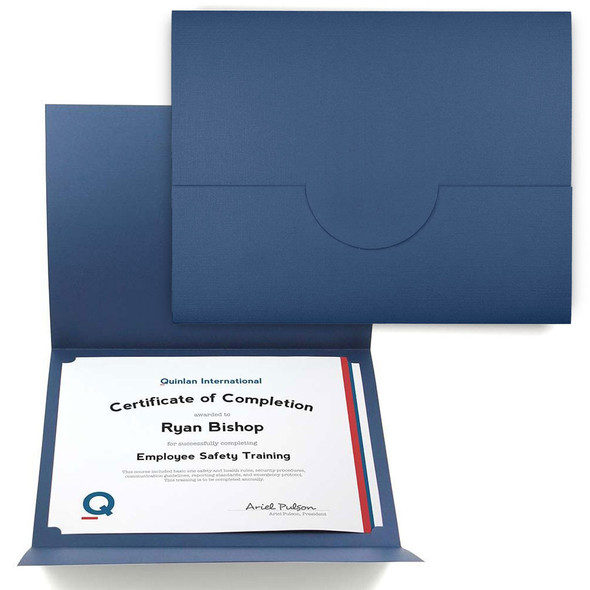 Tuck-In Certificate Folder, Chocolate
