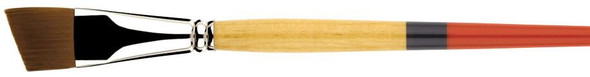 Princeton Artist Brush Company Princeton Brush Snap! Series 9650, Short Handle, Gold Taklon, Angle Shader 1/4" 