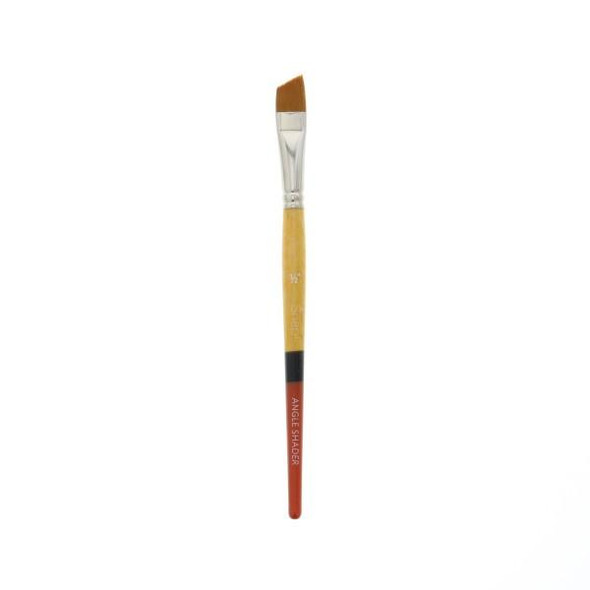 Princeton Brush Snap! Series 9650, Short Handle, Gold Taklon, Angle Shader 1/2"