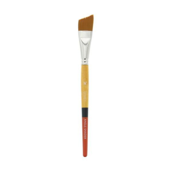 Princeton Brush Snap! Series 9650, Short Handle, Gold Taklon, Angle Shader 3/4"