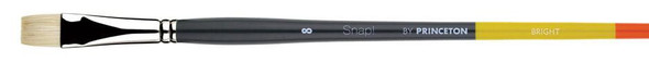 Princeton Artist Brush Company Princeton Brush Snap! Series 9700, Long Handle, Natural Bristle, Bright 4 