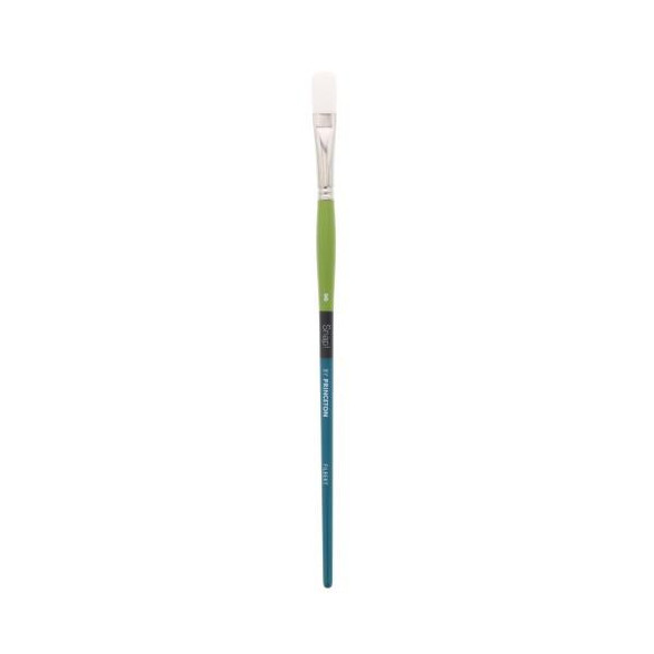 Princeton Brush Snap! Series 9800, Long Handle, White Taklon, Filbert 8