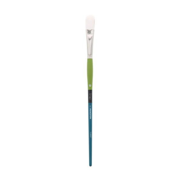 Princeton Brush Snap! Series 9800, Long Handle, White Taklon, Filbert 10
