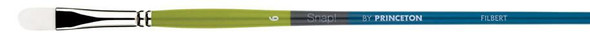 Princeton Artist Brush Company Princeton Brush Snap! Series 9800, Long Handle, White Taklon, Filbert 10 