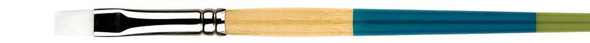 Princeton Artist Brush Company Princeton Brush Snap! Series 9850, Short Handle, White Taklon, Flat Shader 16 