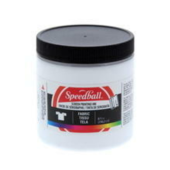 Speedball Art Products White 8oz Fabric Screen Printing Ink
