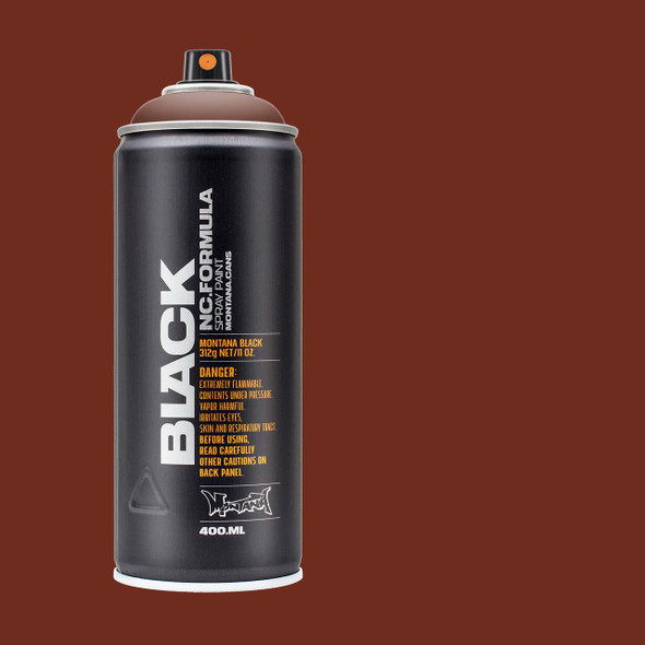 Montana Cans BLACK Spray Paint, 400ml, Pecan Nut