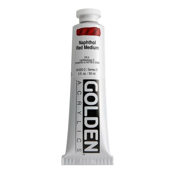 Golden Artist Colors Golden Heavy Body Acrylic, 2oz., Naphthol Red Medium