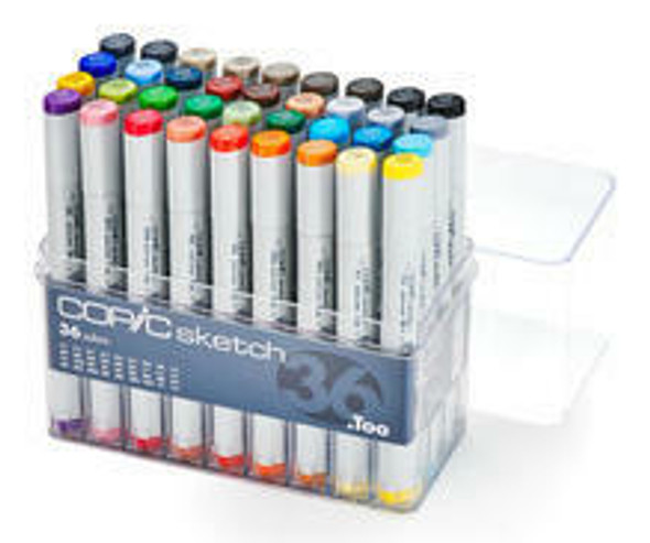 Copic COPIC Sketch Marker Set - 36-Color Basic Set