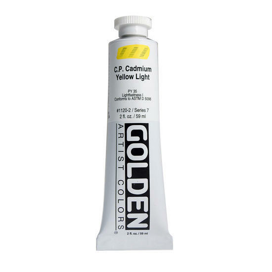 Golden Artist Colors Heavy Body Cadmium Yellow Light 2oz