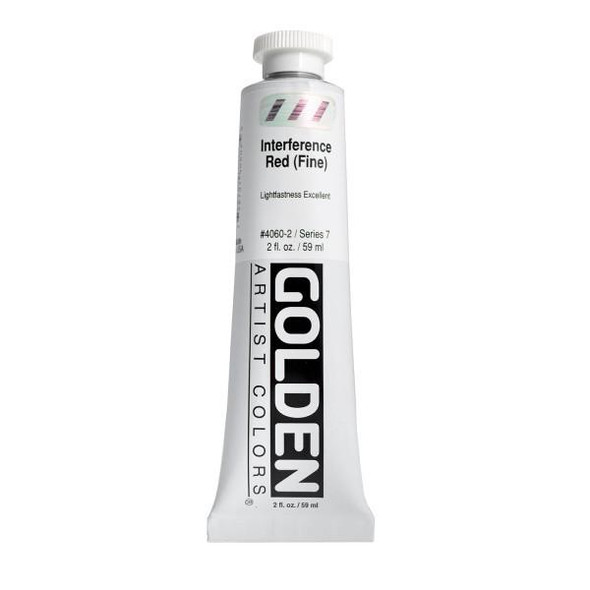 Golden Artist Colors Golden Heavy Body Acrylic, Interference Red 2oz