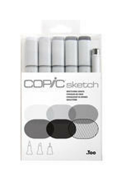 Copic COPIC Sketch Marker Set - 6-Color Set - Grays