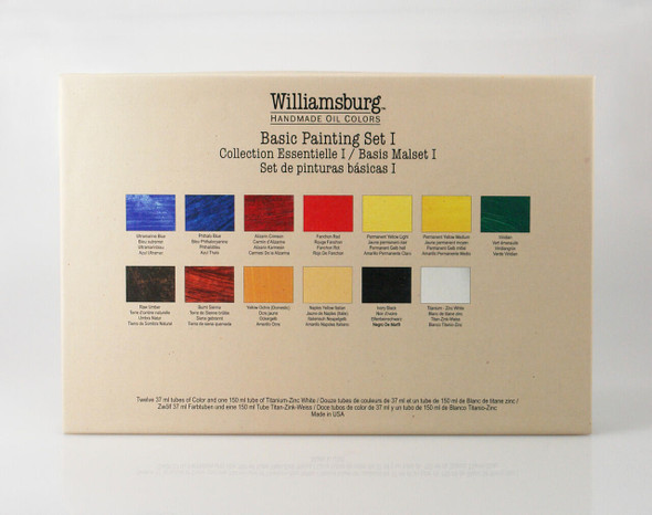 Williamsburg Handmade Oil Colors Basic Painting Set I -13 Colors