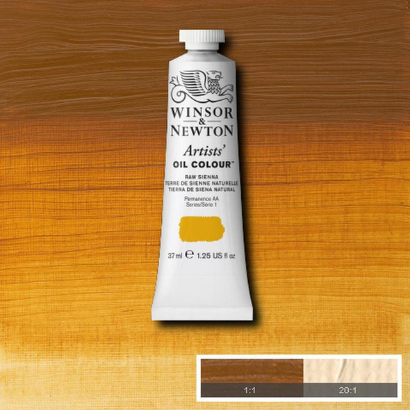 Winsor & Newton Artists' Oil Color, 37ml, Raw Sienna