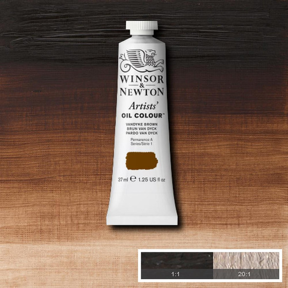 Winsor & Newton Artists' Oil Color, 37ml, Vandyke Brown