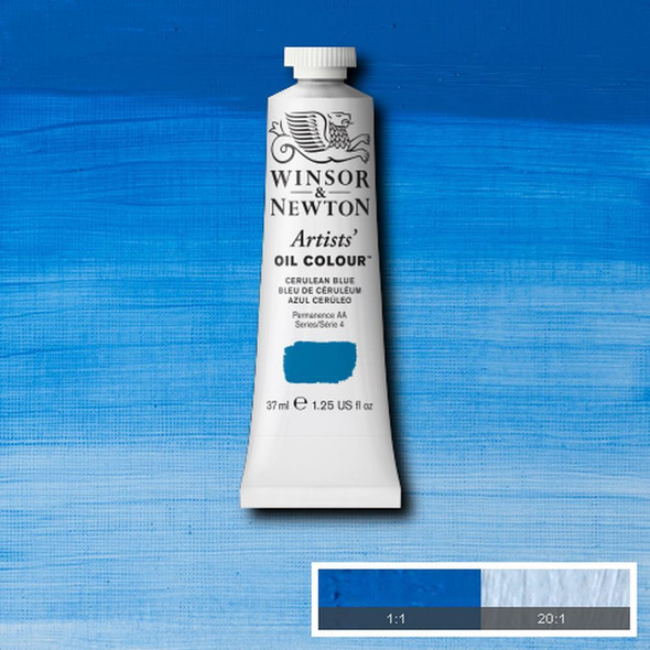 Winsor & Newton Artists' Oil Color, 37ml, Cerulean Blue