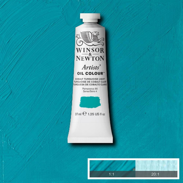 Winsor & Newton Artists' Oil Color, 37ml, Cobalt Turquoise Light