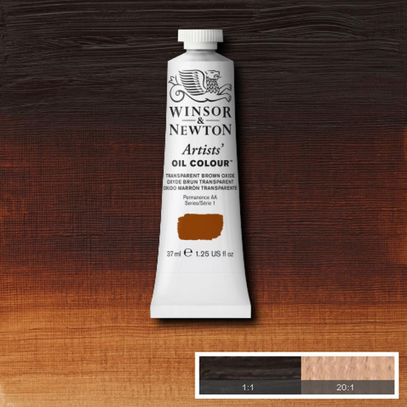 Winsor & Newton Artists' Oil Color, 37ml, Transparent Brown Oxide
