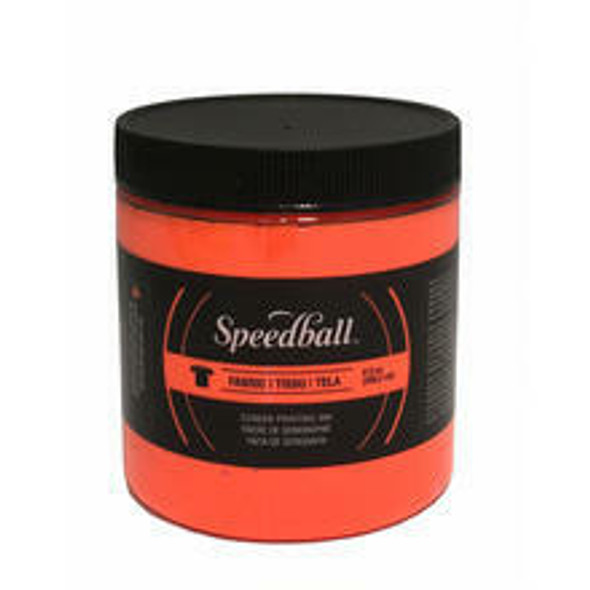 Speedball Art Products Orange 8oz Fluorescent Screen Printing Ink