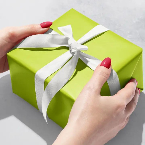  Jillson & Roberts Wrapping Paper Roll, Solid Matte Finish, Lime 