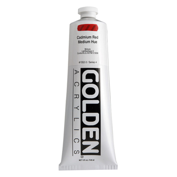Golden Artist Colors Golden Heavy Body Acrylic, 5oz., Cadmium Red Medium Hue