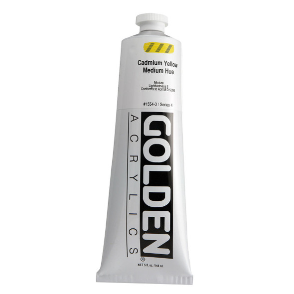 Golden Artist Colors Golden Heavy Body Acrylic, 5oz., Cadmium Yellow Medium Hue