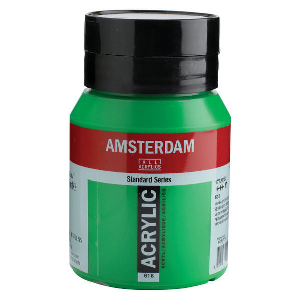 Royal Talens Amsterdam Acrylic Perm.Green Lt 500mL