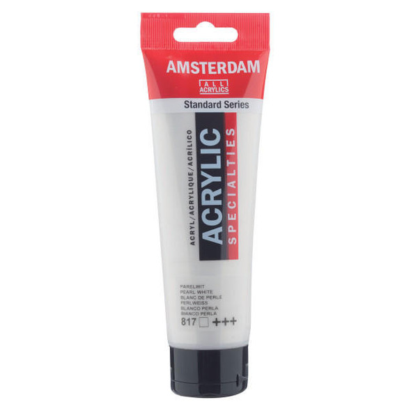 Royal Talens Amsterdam Acrylic Pearl White 817 120mL