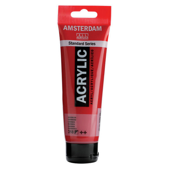 Royal Talens Amsterdam Acrylic Carmine 318 120mL