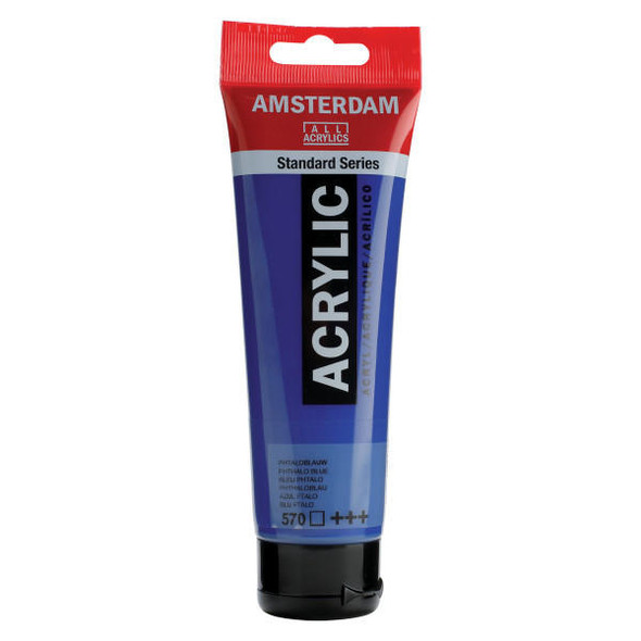 Royal Talens Amsterdam Acrylic Phthalo Blue 570 120mL