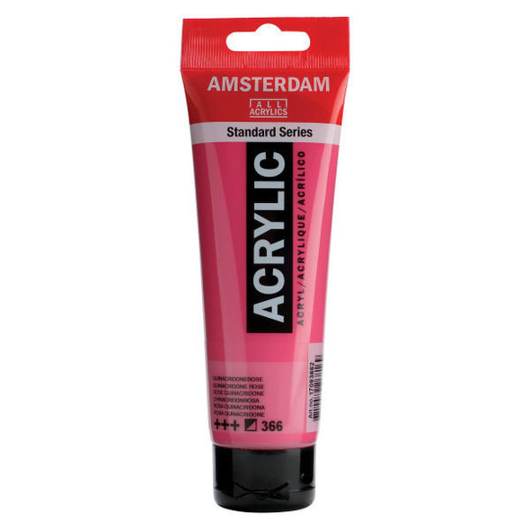 Royal Talens Amsterdam Acrylic Quinacridone Rose 120mL
