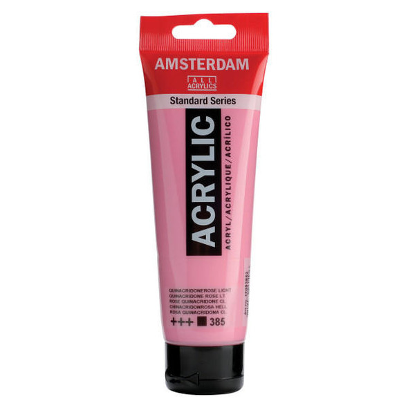 Royal Talens Amsterdam Acrylic Quinac Rose Lt 385 120mL