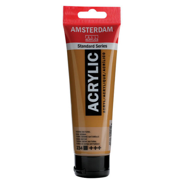 Royal Talens Amsterdam Acrylic Raw Sienna 234 120mL