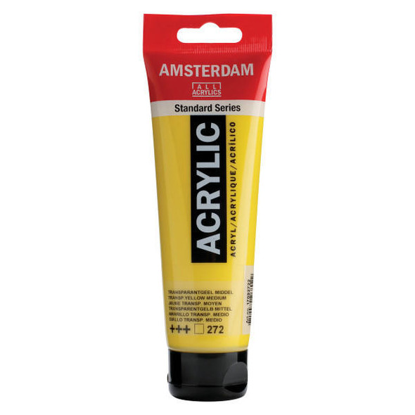 Royal Talens Amsterdam Acrylic Transp Yell Md 272 120mL