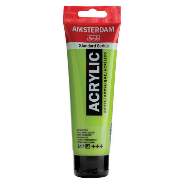 Royal Talens Amsterdam Acrylic Yellowish Grn 617 120mL